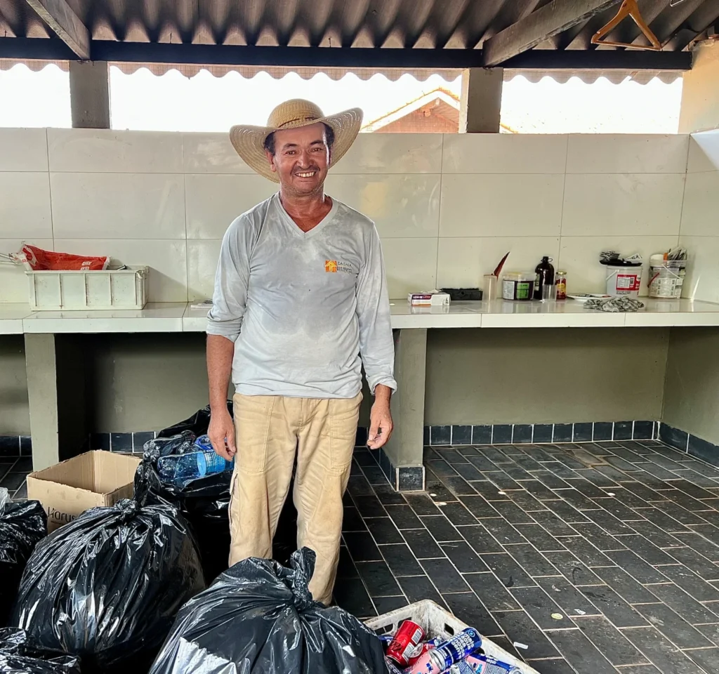 Antônio Santana na Estação Lixo Zero