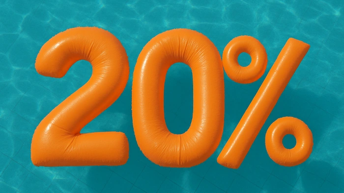 20% banner