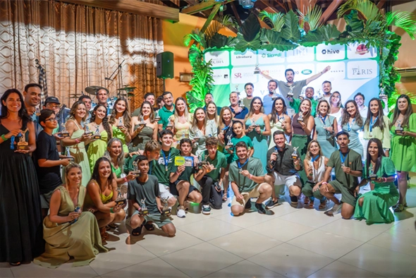 premiação Zagaia Open Beach Tennis de Bonito