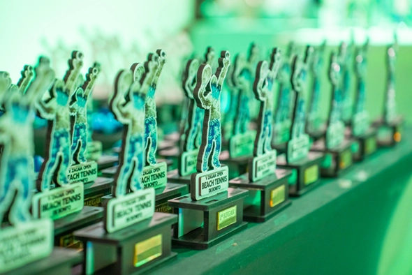 premiação Zagaia Open Beach Tennis de Bonito