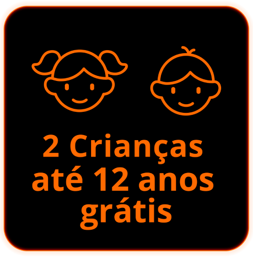 2 crianças grátis